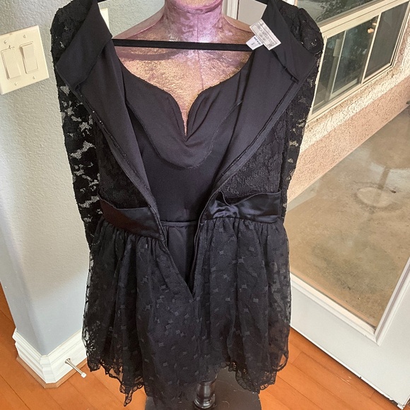 VTG Jessica McClintock Gunne Sax WEDNESDAY Halloween Costume Black Junior 7/8 - Picture 6 of 12